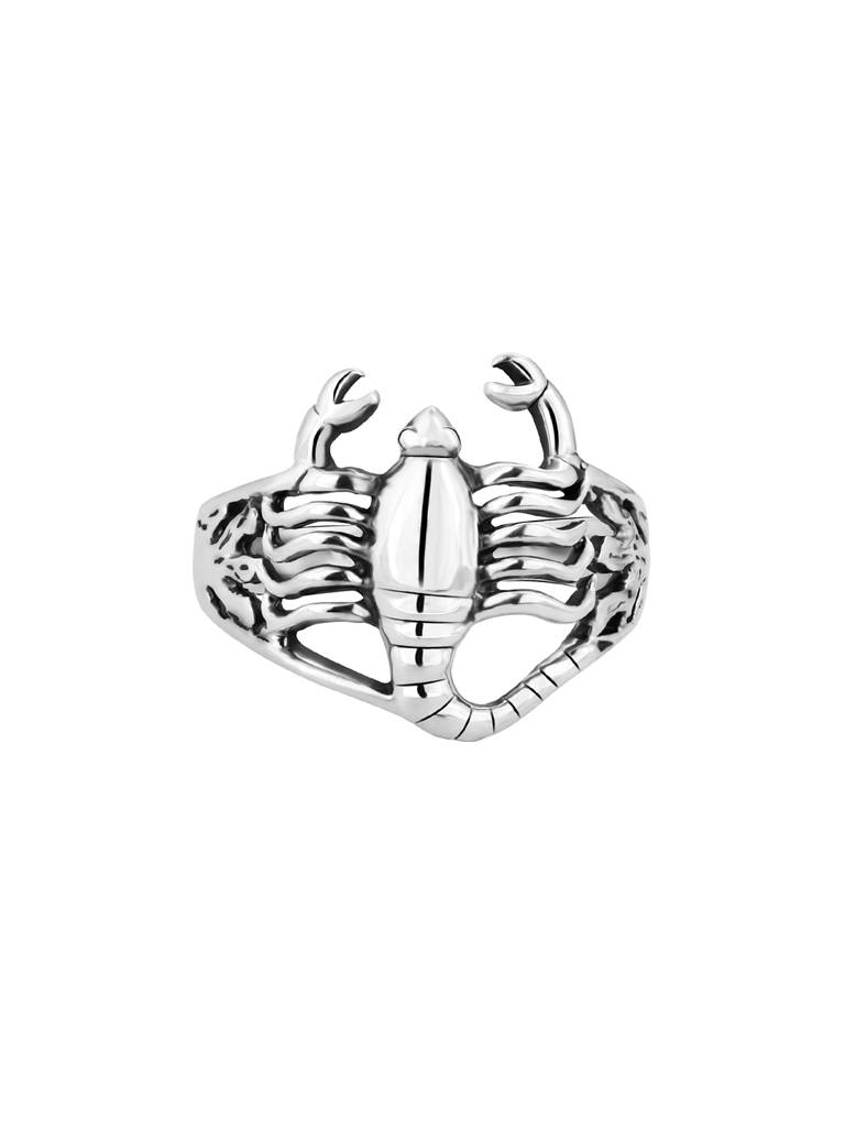 Giva 925 Oxidised Silver Scorpio Ring