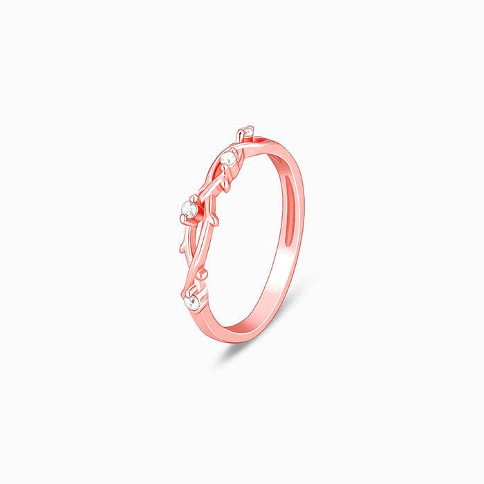 Rose Gold Wreath Ring : R0111