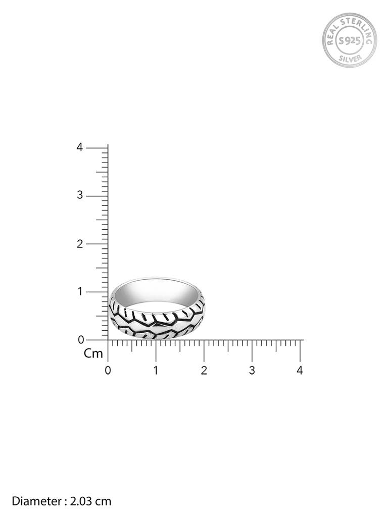 Giva 925 Oxidised Silver Wealth Of Wonder Ring