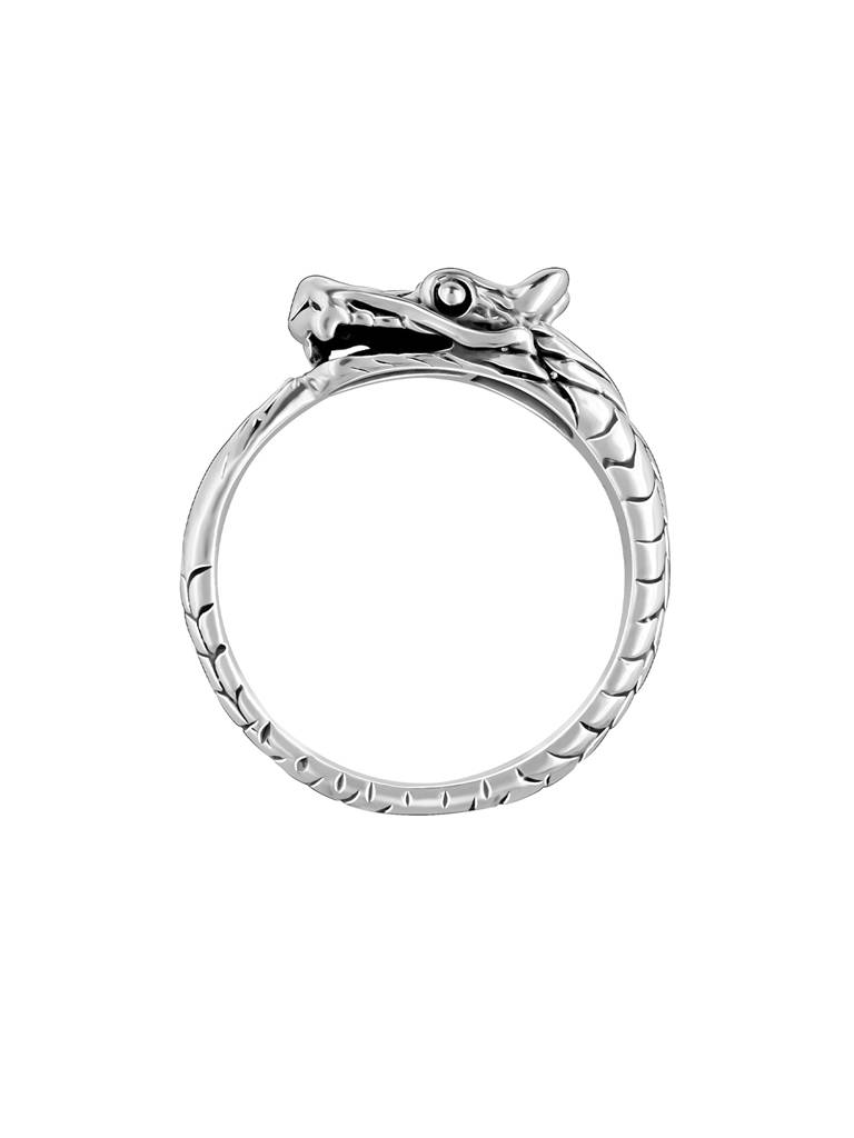 Giva 925 Oxidised Silver Dragon Ring