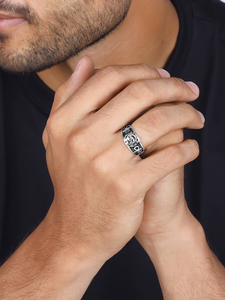 Giva 925 Oxidised Silver Oasis Of Calm Ring