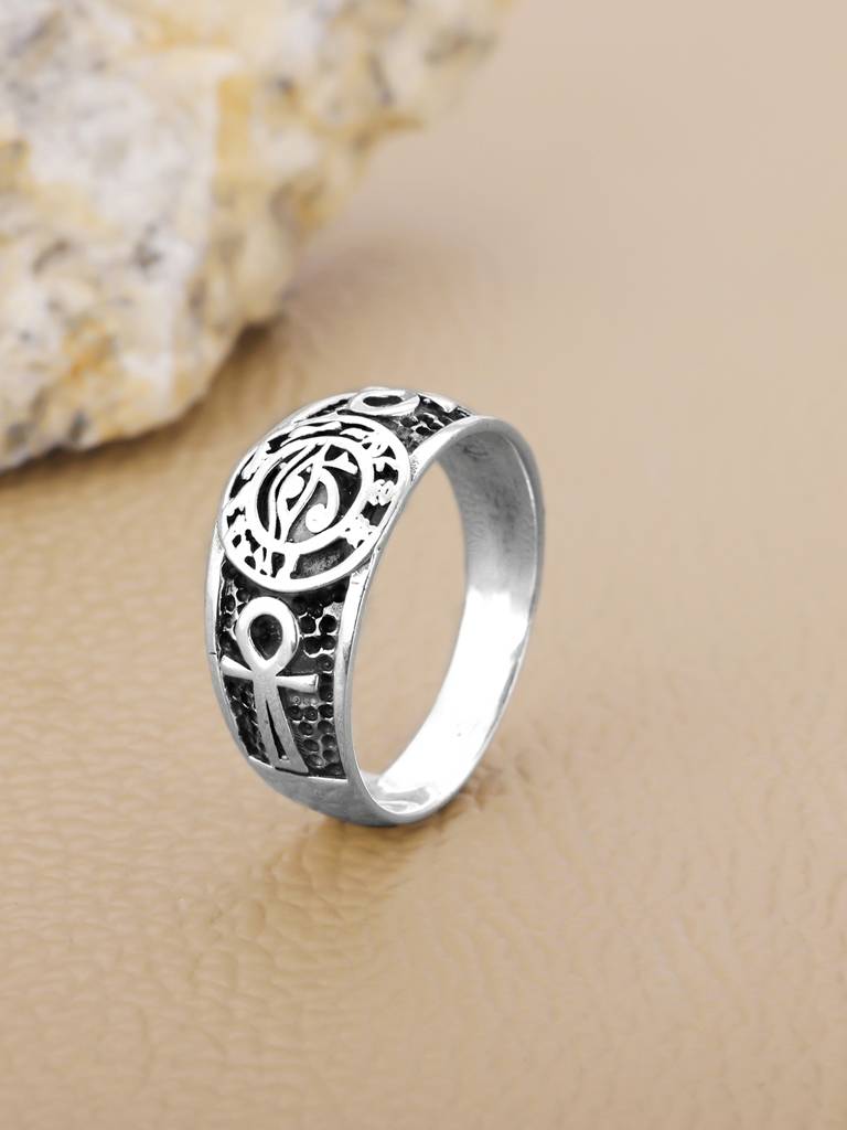 Giva 925 Oxidised Silver Oasis Of Calm Ring