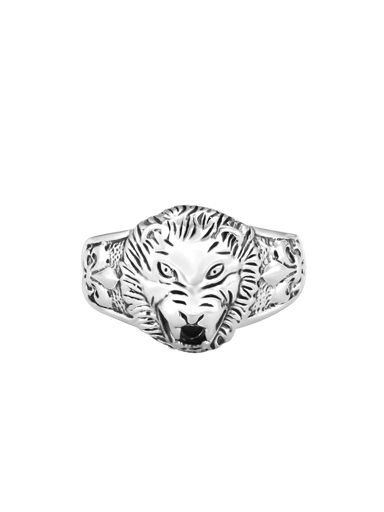 Giva 925 Oxidised Silver Lion Ring