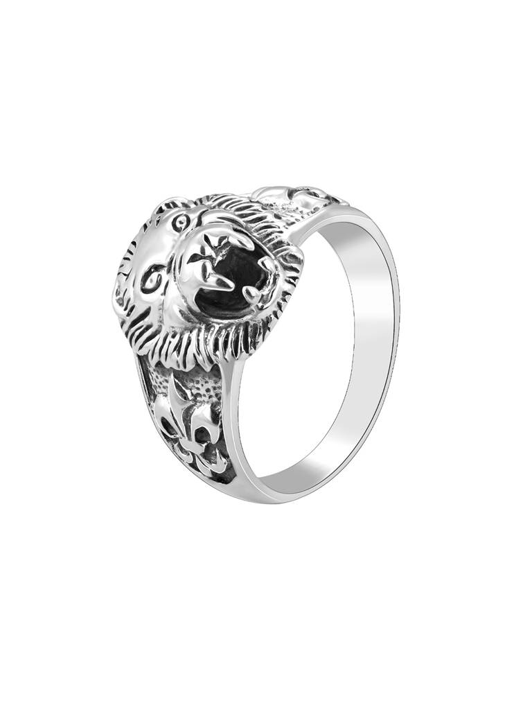 Giva 925 Oxidised Silver Lion Ring