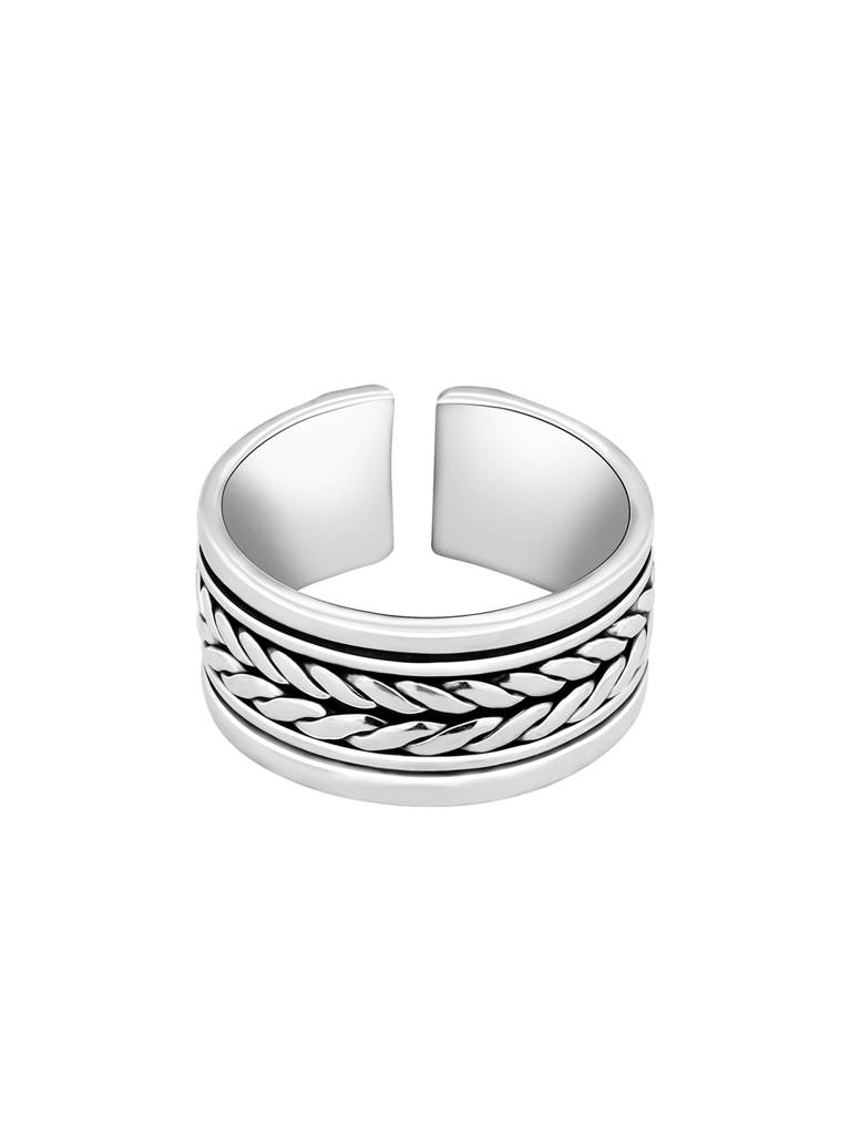 Giva 925 Oxidised Silver Bond Of Trust Ring