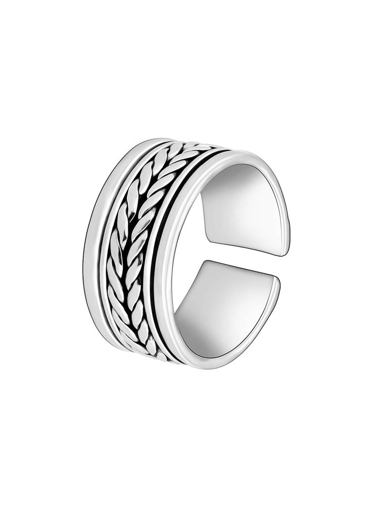 Giva 925 Oxidised Silver Bond Of Trust Ring