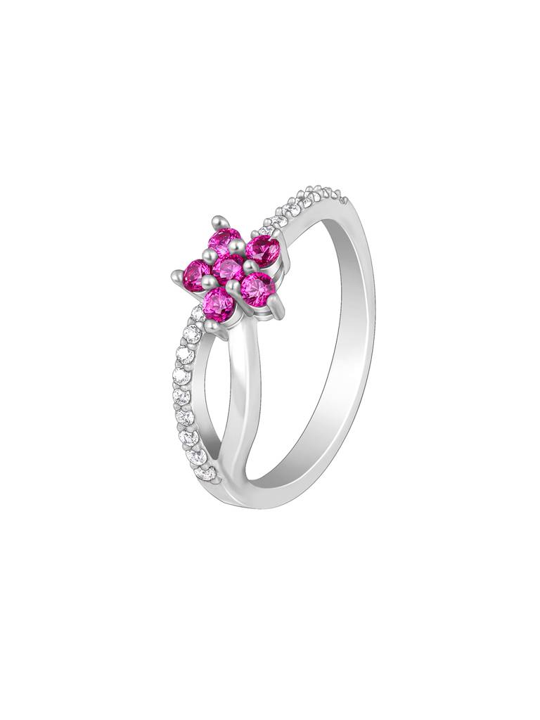 Giva 925 Sterling Silver Radiant Rose Ring