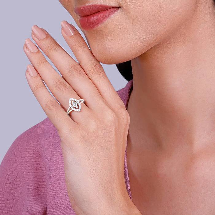 Giva 925 Sterling Silver Draped Dice Ring,Adjustable | Gifts For Women And Girls | With Ce : R01148