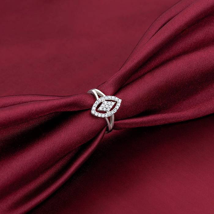 Giva 925 Sterling Silver Draped Dice Ring,Adjustable | Gifts For Women And Girls | With Ce : R01148