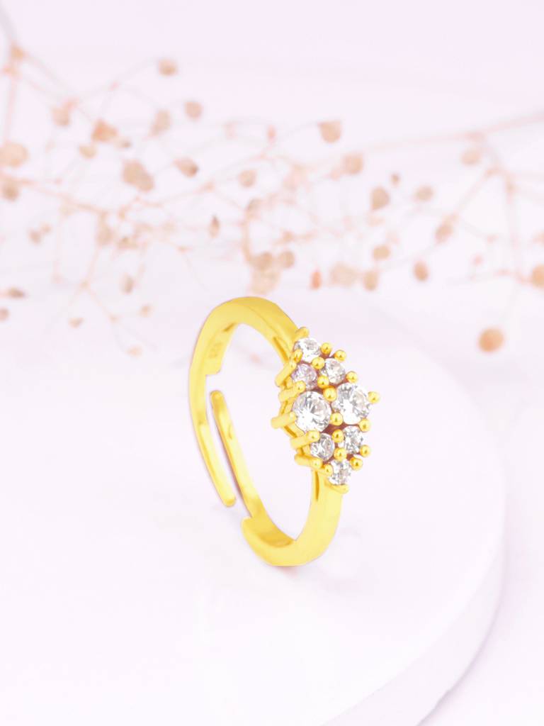 Giva 925 Sterling Silver Golden Luminous Gleam Ring