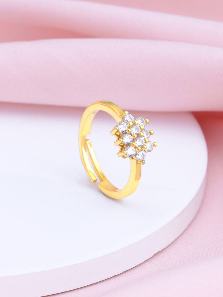 Giva 925 Sterling Silver Golden Classic Gleam Ring