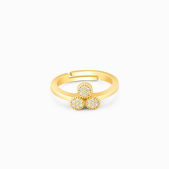 Giva 925 Sterling Silver Golden Circuit Ring,Adjustable | Gifts For Women And Girls | With : R01157