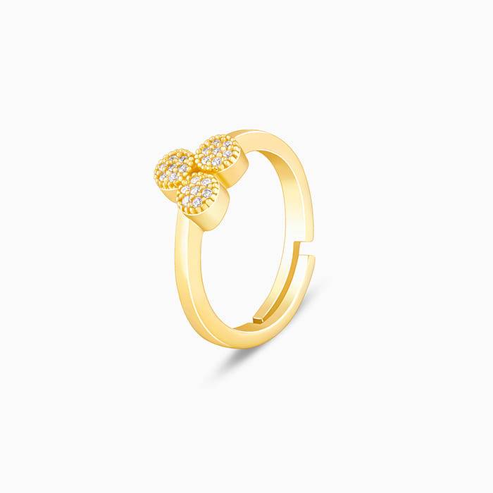 Giva 925 Sterling Silver Golden Circuit Ring,Adjustable | Gifts For Women And Girls | With : R01157