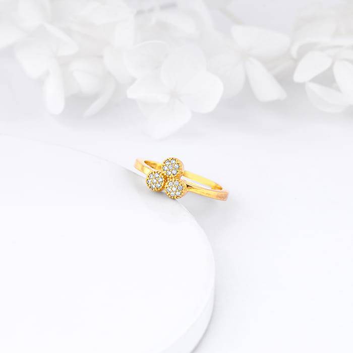 Giva 925 Sterling Silver Golden Circuit Ring,Adjustable | Gifts For Women And Girls | With : R01157