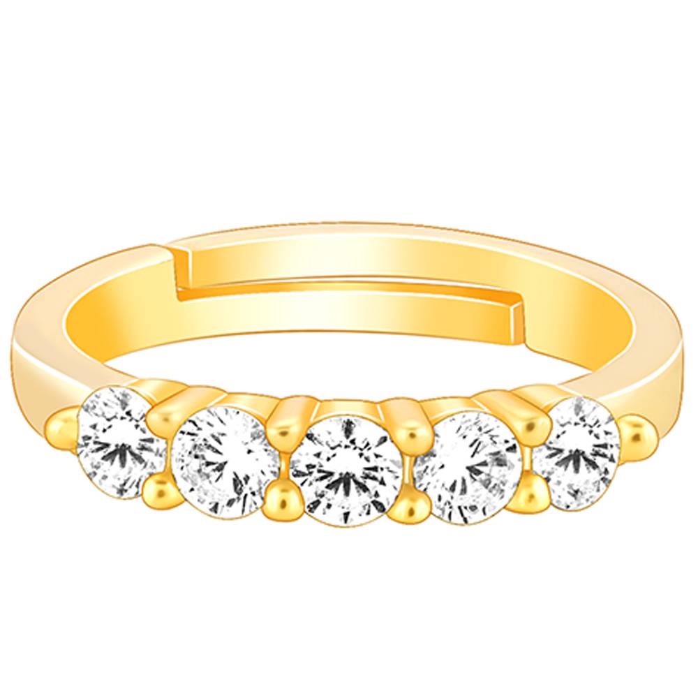 Giva 925 Sterling Silver Golden Sunrise Ring,Fixed Size, Indian - 12|Gift For Valentine | Gift For Girlfriend : R01158