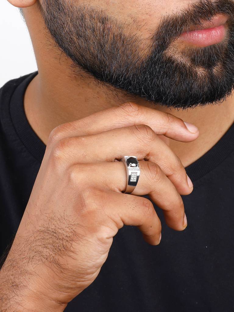 Giva 925 Sterling Silver Gentle Harmony Mens Ring