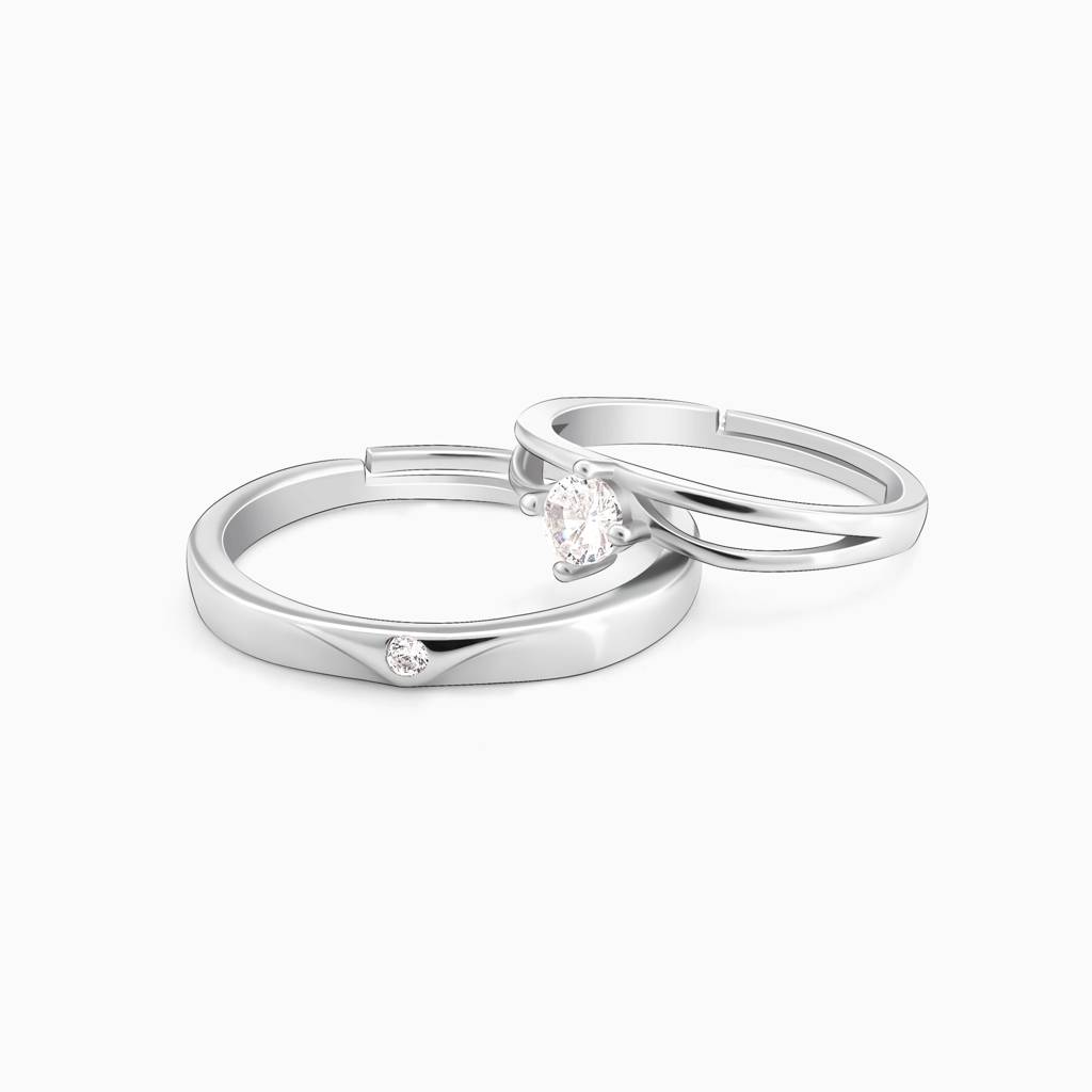 Silver Classic Couple Band : R011