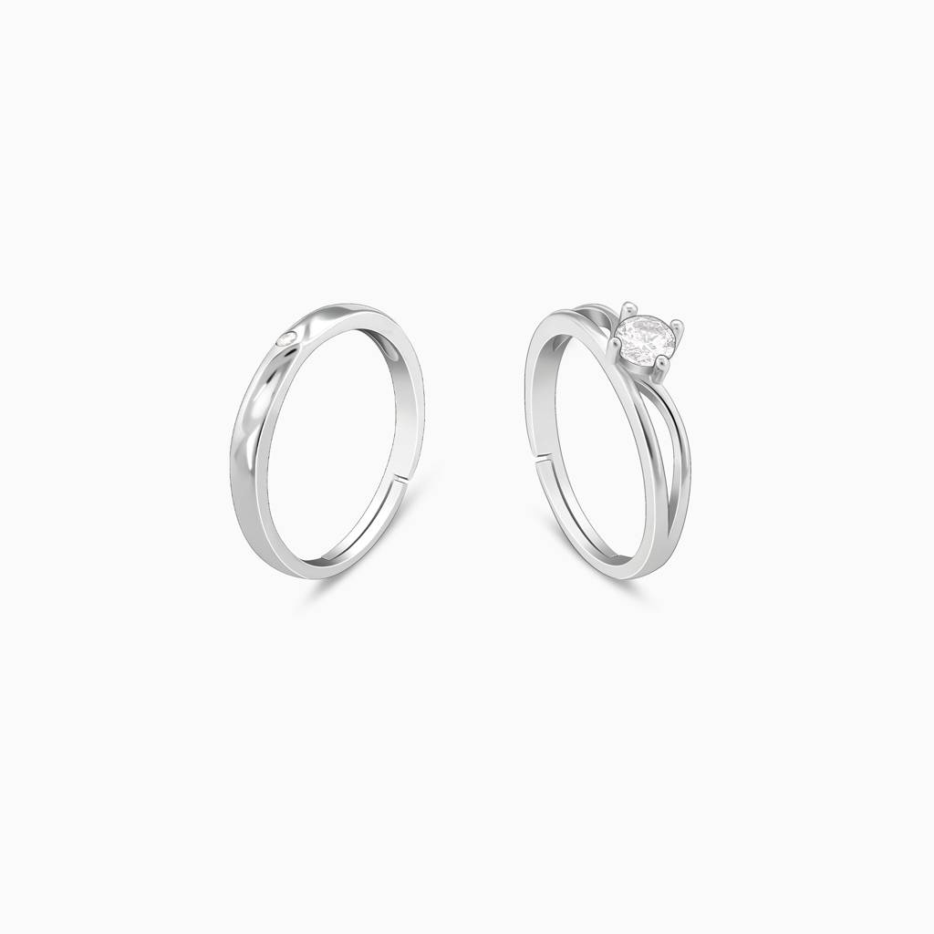 Silver Classic Couple Band : R011