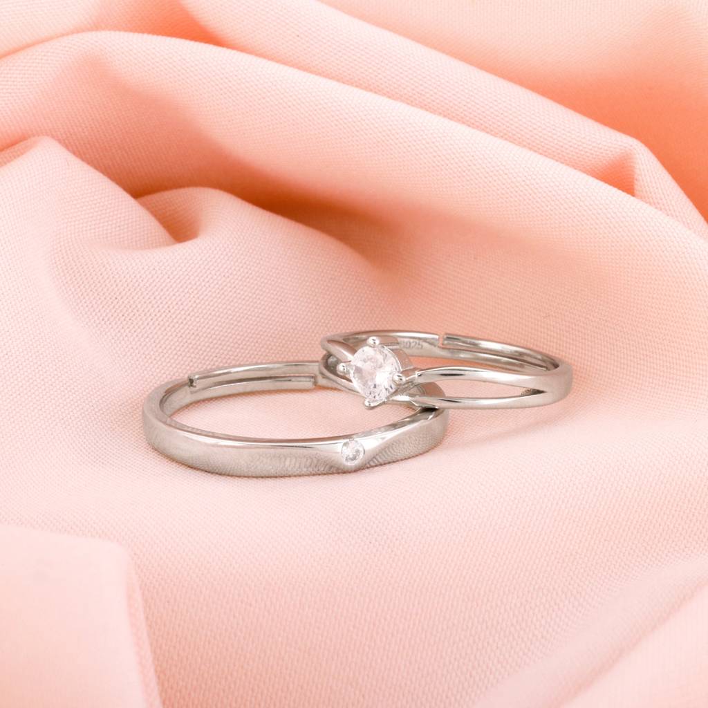 Silver Classic Couple Band : R011