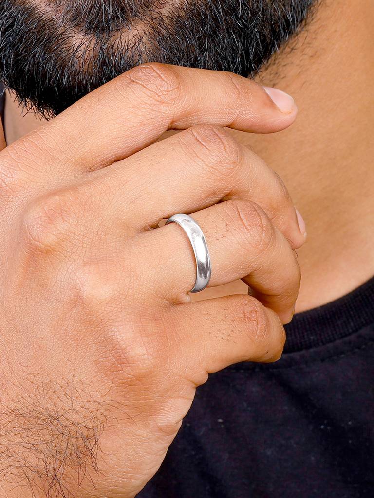 Giva 925 Sterling Silver Silver Modern Grace Mens Ring