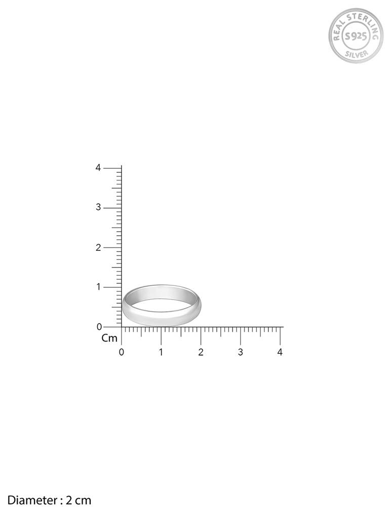 Giva 925 Sterling Silver Silver Modern Grace Mens Ring