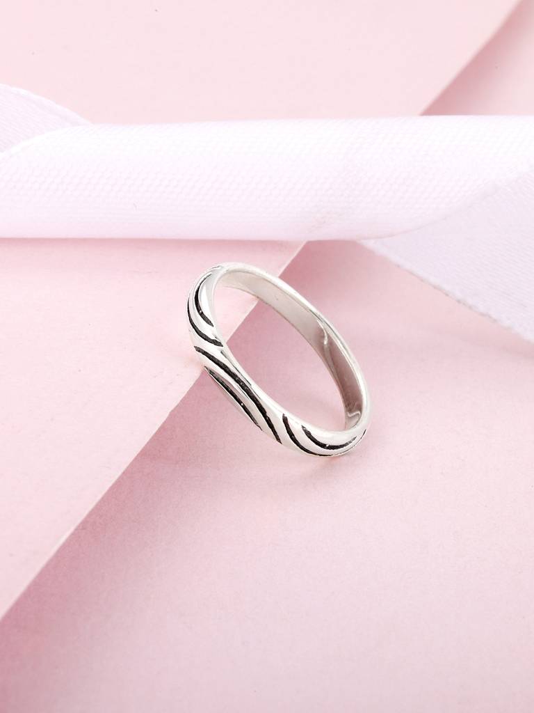 Giva 925 Sterling Silver Ripple Ring