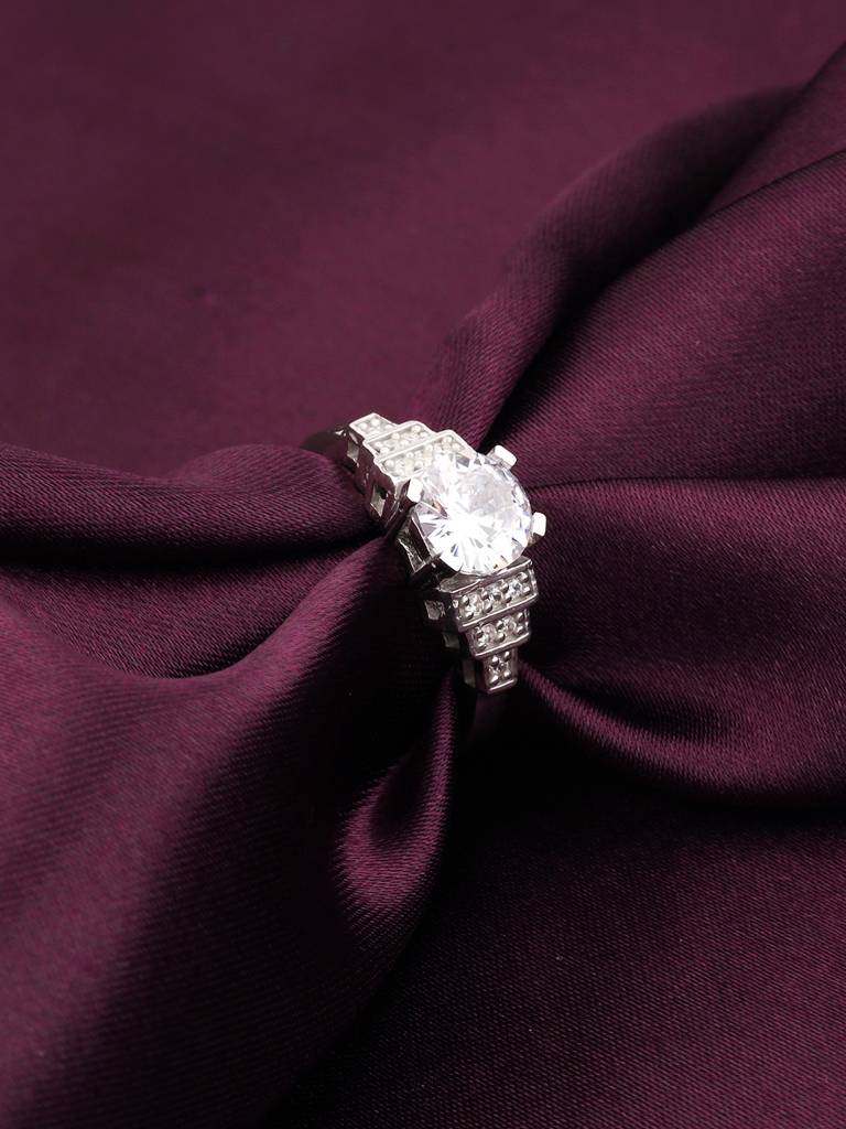 Giva 925 Sterling Silver Evening Glamour Ring