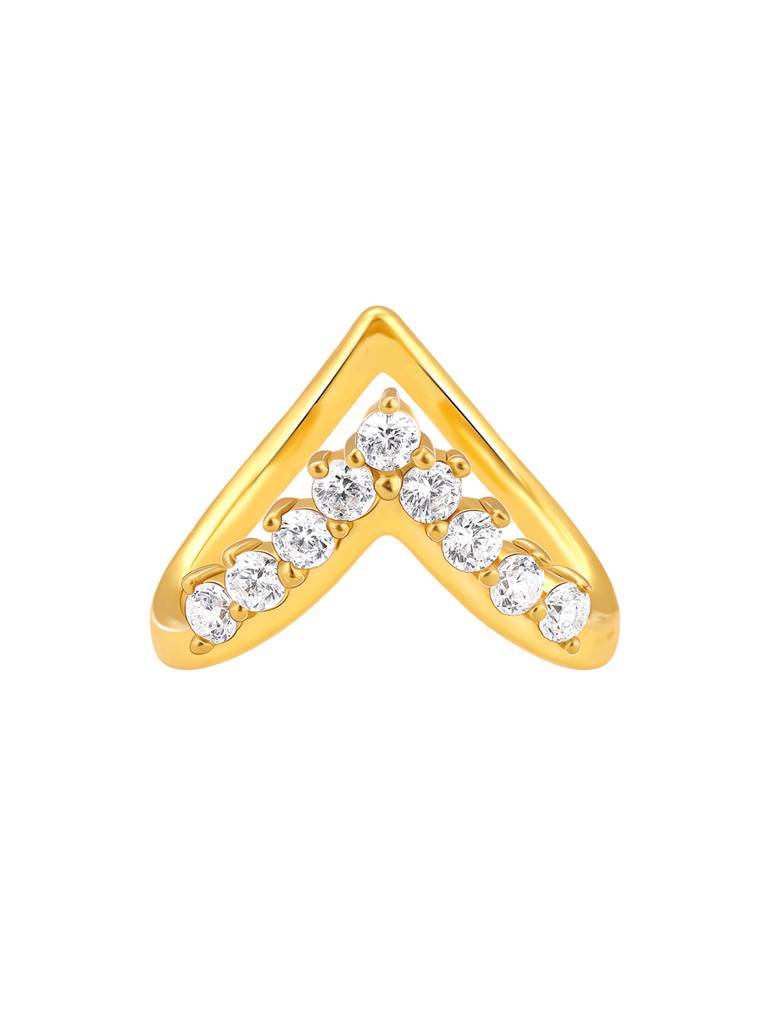 Giva 925 Sterling Silver Golden Echoing Melody Ring