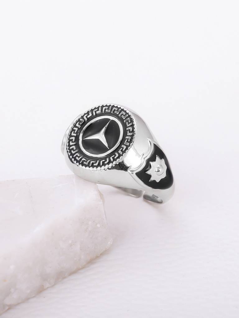 Giva 925 Oxidised Silver Excellence Ring