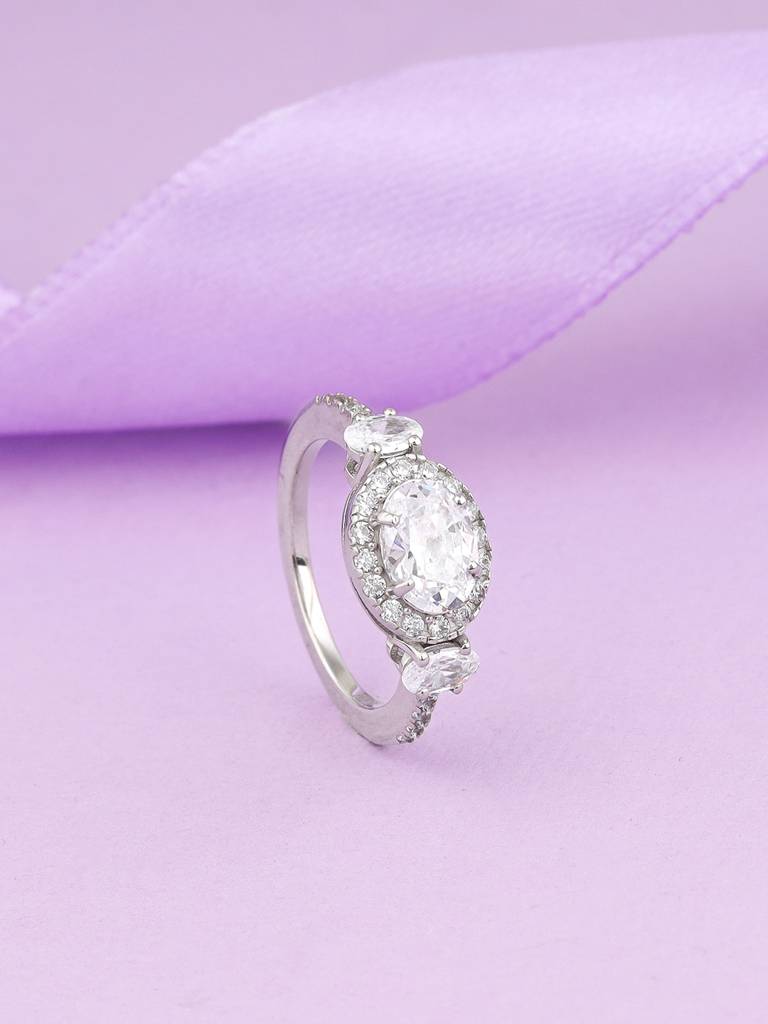 Giva 925 Sterling Silver Celestial Zircon Ring