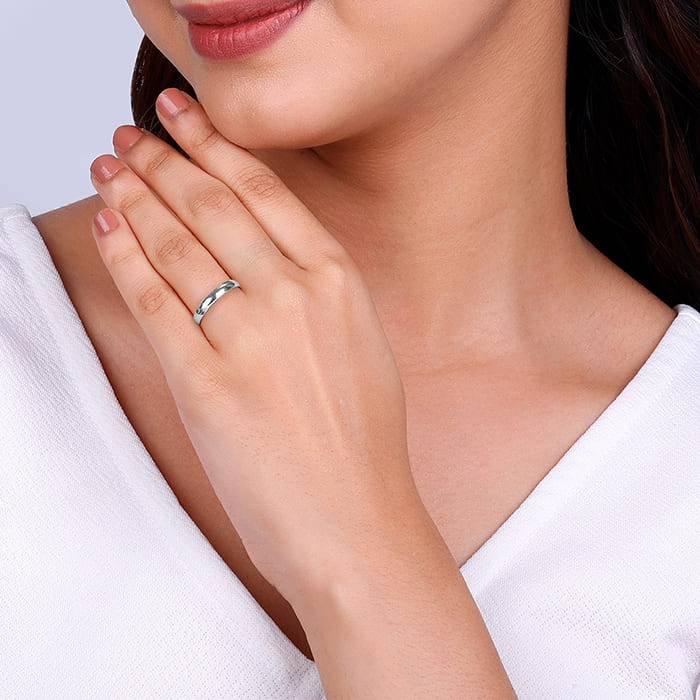 Giva 925 Sterling Silver Flawless Ring,Fixed Size, Indian - 22 | Gifts For Women And Girls : R01272