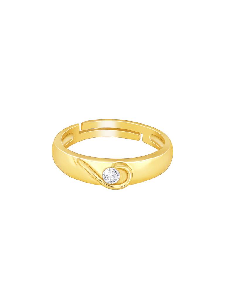Giva 925 Sterling Silver Golden Heart Hero Ring For Him