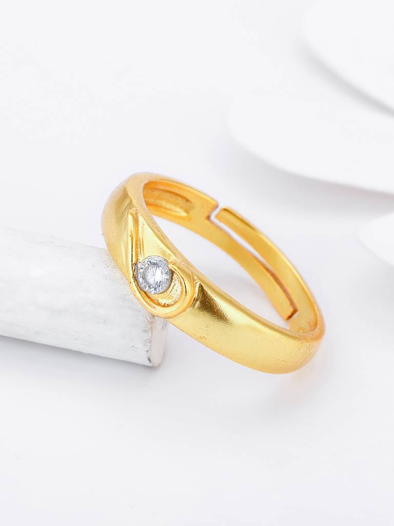 Giva 925 Sterling Silver Golden Heart Hero Ring For Him