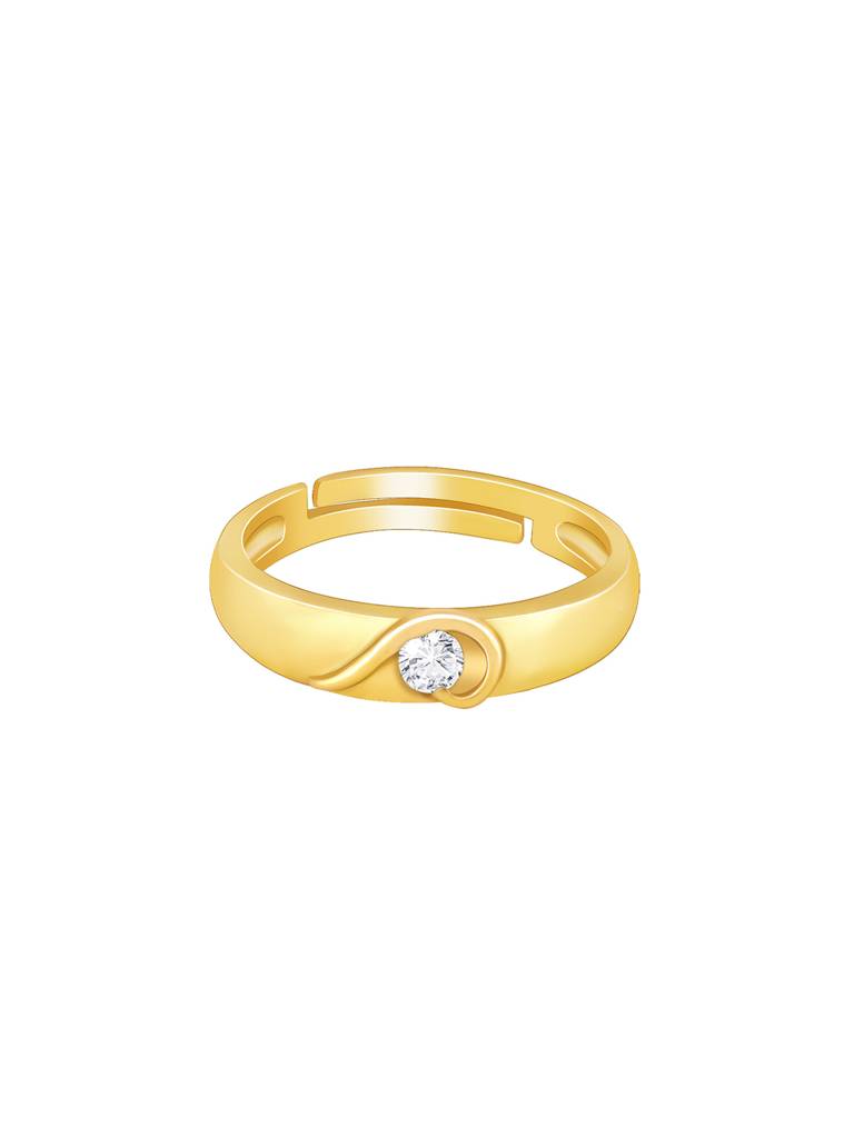 Giva 925 Sterling Silver Golden Heart Heroine Ring