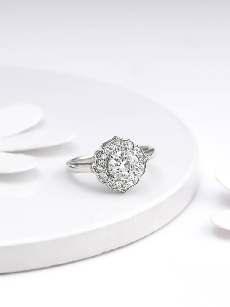 Giva 925 Sterling Silver Dazzling Horizon Ring