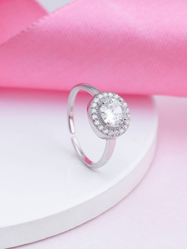 Giva 925 Sterling Silver Twilight Zircon Ring