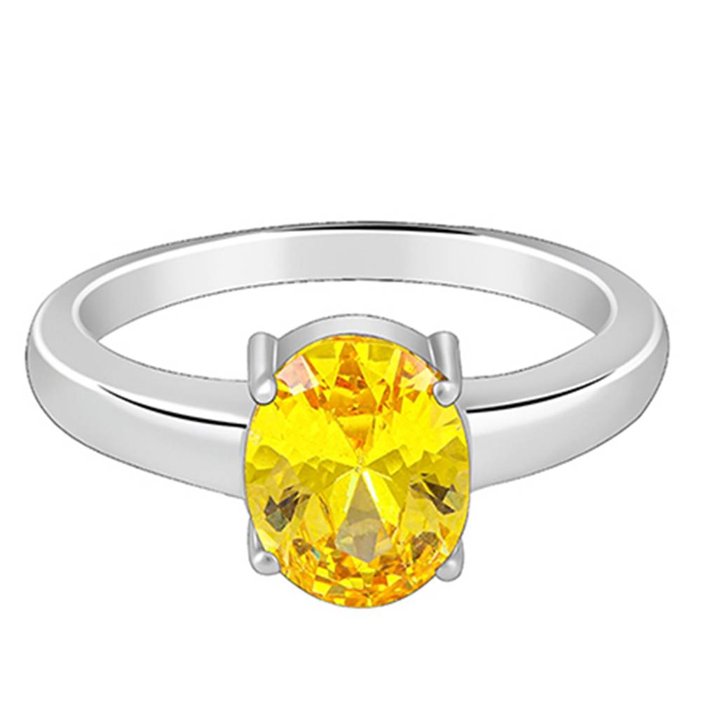 Giva 925 Sterling Silver Amber Love Ring For Him,Fixed Size, Indian - 22 : R01291