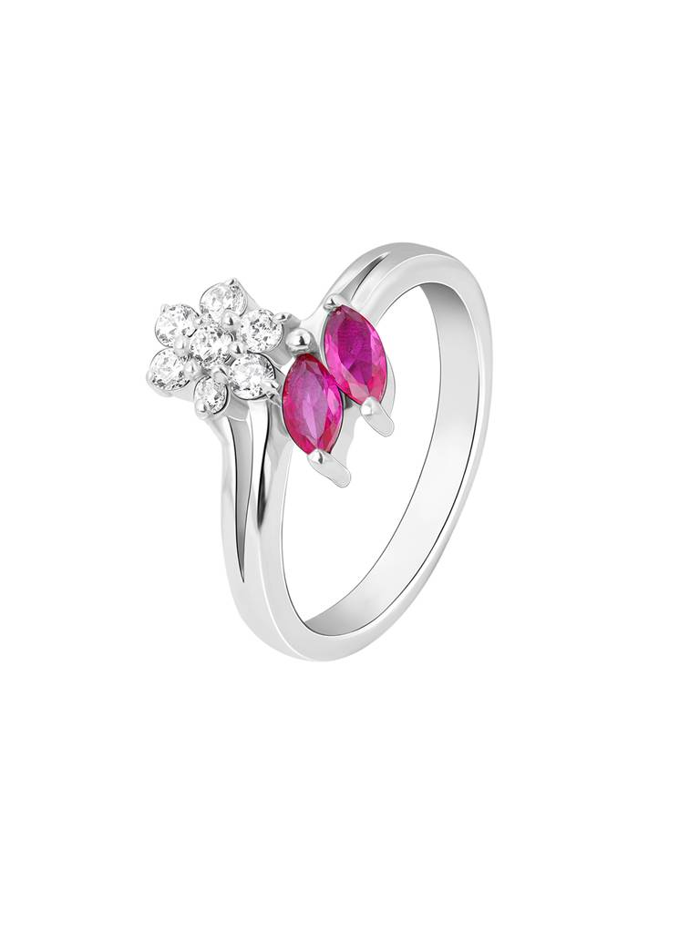 Giva 925 Sterling Silver Radiant Blossom Ring