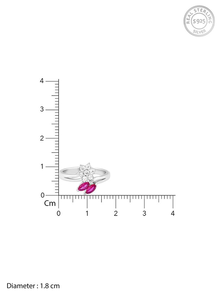 Giva 925 Sterling Silver Radiant Blossom Ring