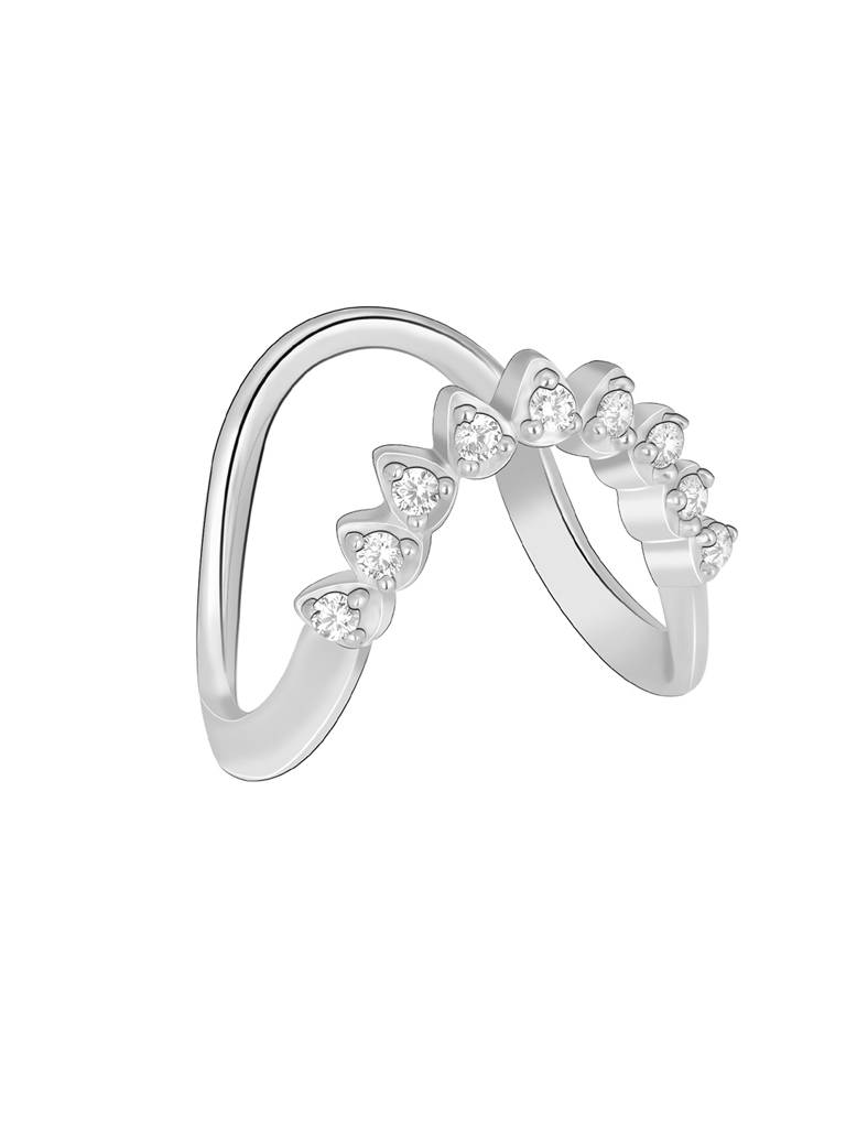Giva 925 Sterling Silver Crown Vanki Ring