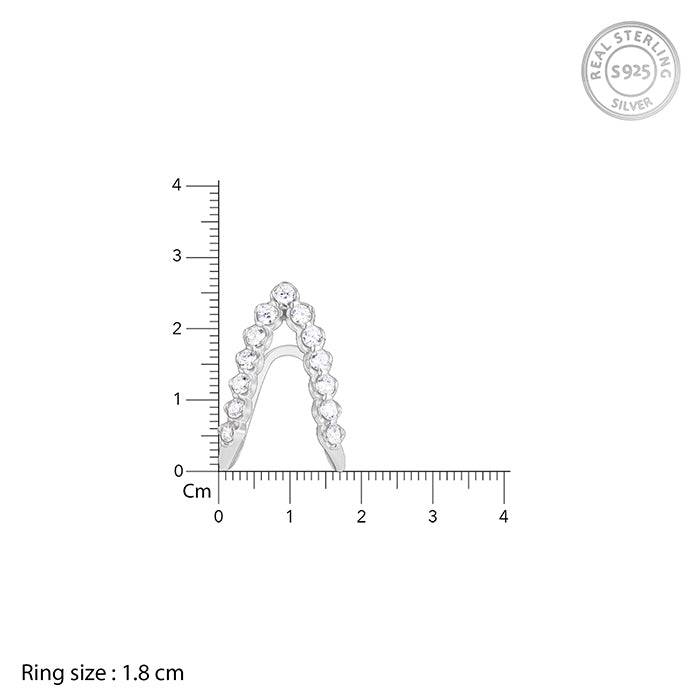 Giva 925 Sterling Silver Antique Vanki Ring, Fixed Size ,Indian - 12, Us - 6 | Gifts For W : R01300