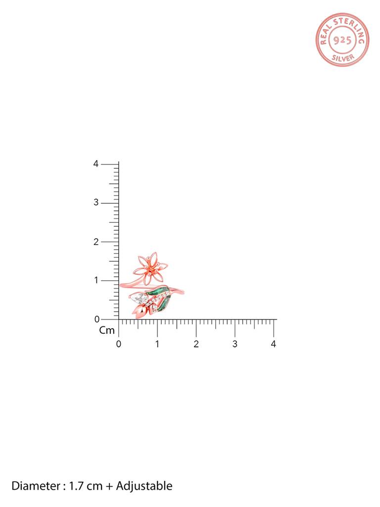 Giva 925 Sterling Silver Bhumi Rose Gold Majestic Musli Earrings And Ring