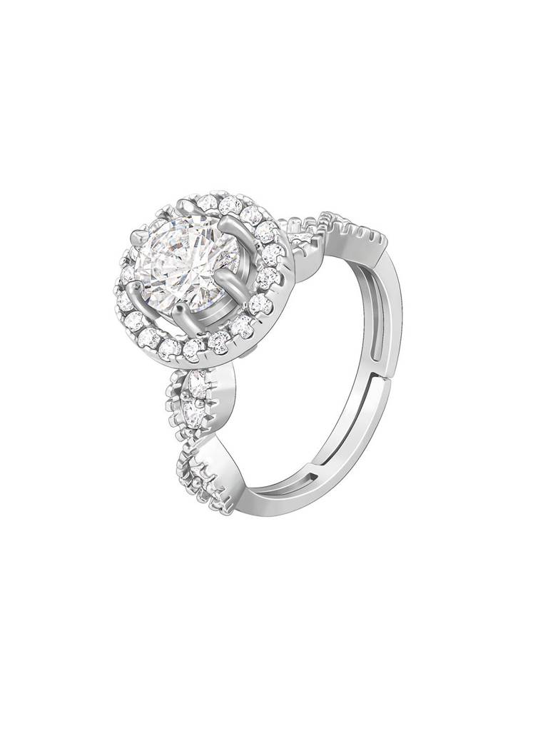 Giva 925 Sterling Silver Zirconia Jubilee Ring