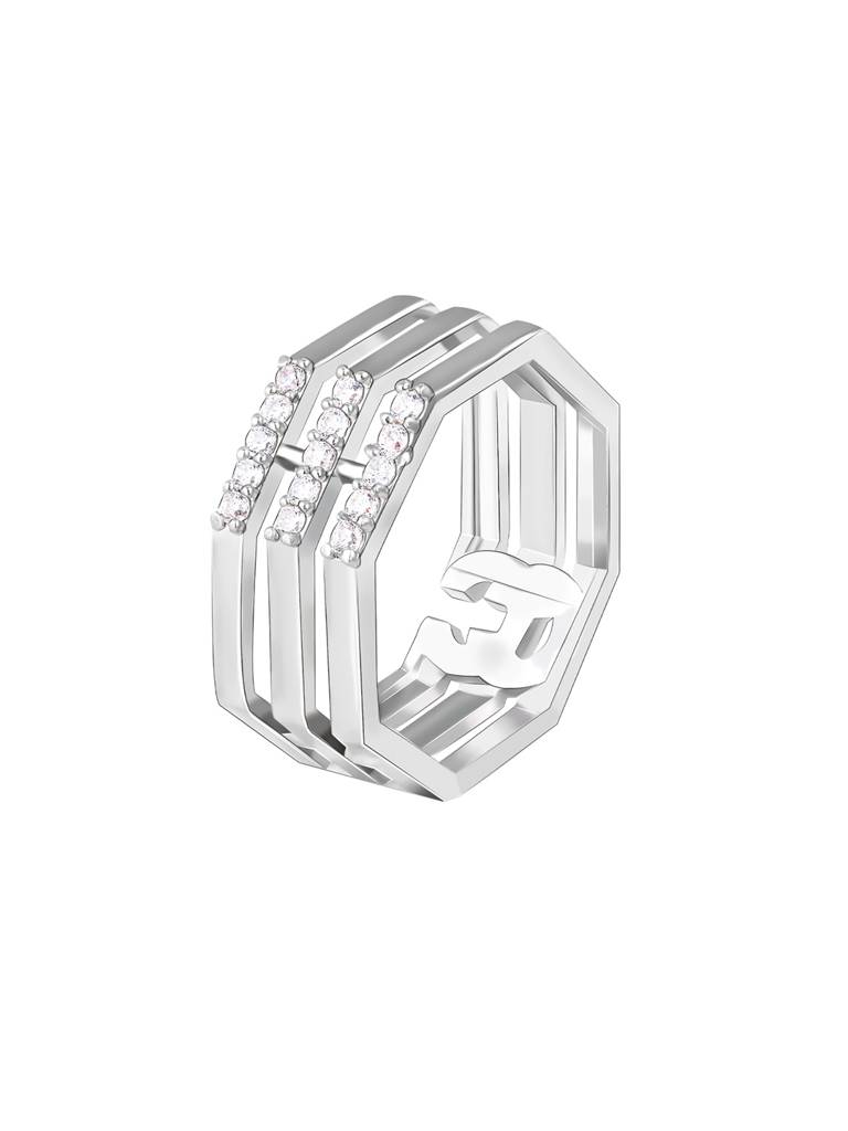 Giva 925 Sterling Silver Octagonal Elegance Ring