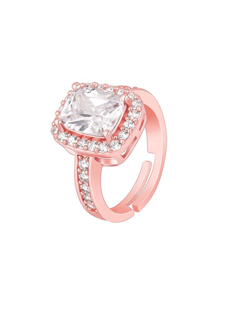 Giva 925 Sterling Silver Rose Gold Pure Elegance Ring