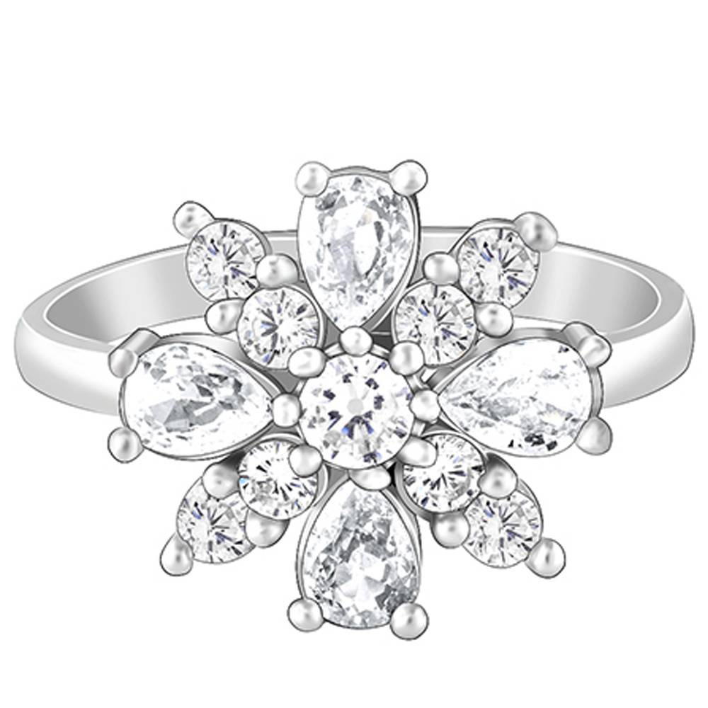 Giva 925 Sterling Silver Azalea Ring,Adjustable : R01325