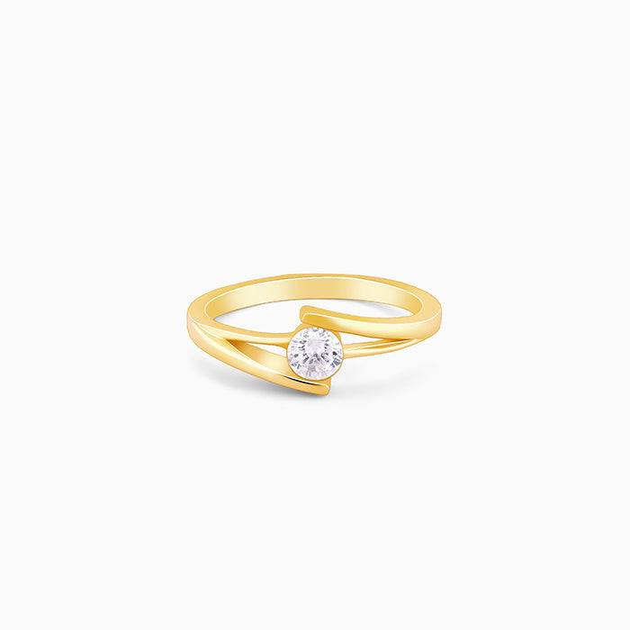 Giva 925 Sterling Silver Golden Sacra Ring,Fixed Size, Indian - 12 | Gifts For Women And G : R01341