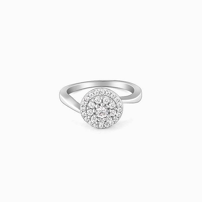 Giva 925 Sterling Silver Girdled Shine Ring,Fixed Size,Indian - 11 | Gifts For Women And G : R01344