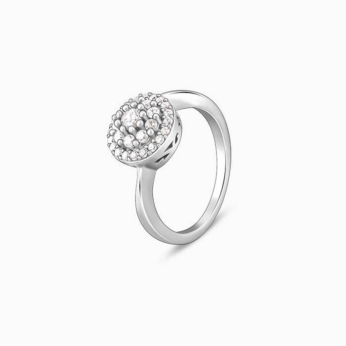 Giva 925 Sterling Silver Girdled Shine Ring,Fixed Size,Indian - 11 | Gifts For Women And G : R01344