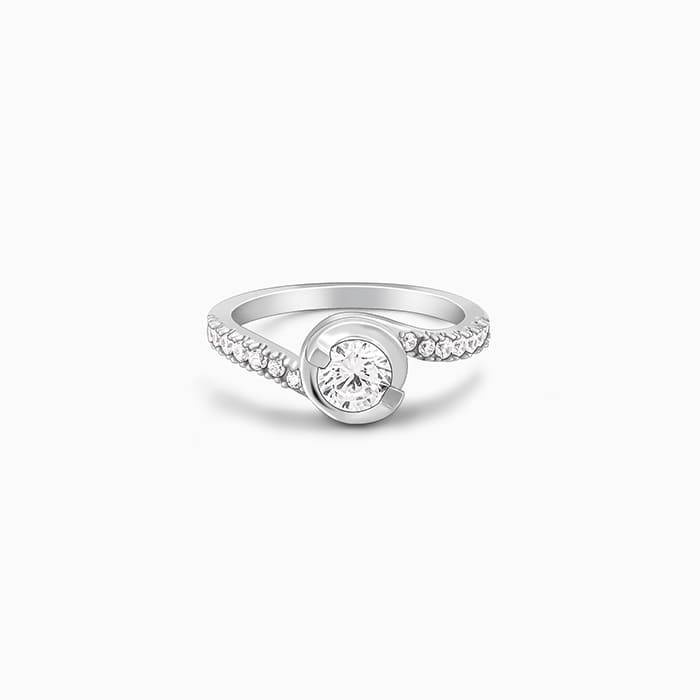 Giva 925 Sterling Silver Andromeda Ring,Fixed Size, Indian - 12 | Gifts For Women And Girl : R01345